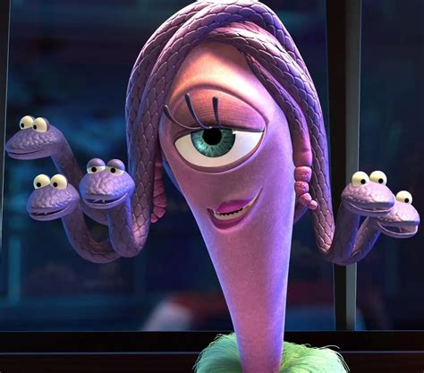monsters inc receptionist|pink mike wazowski.